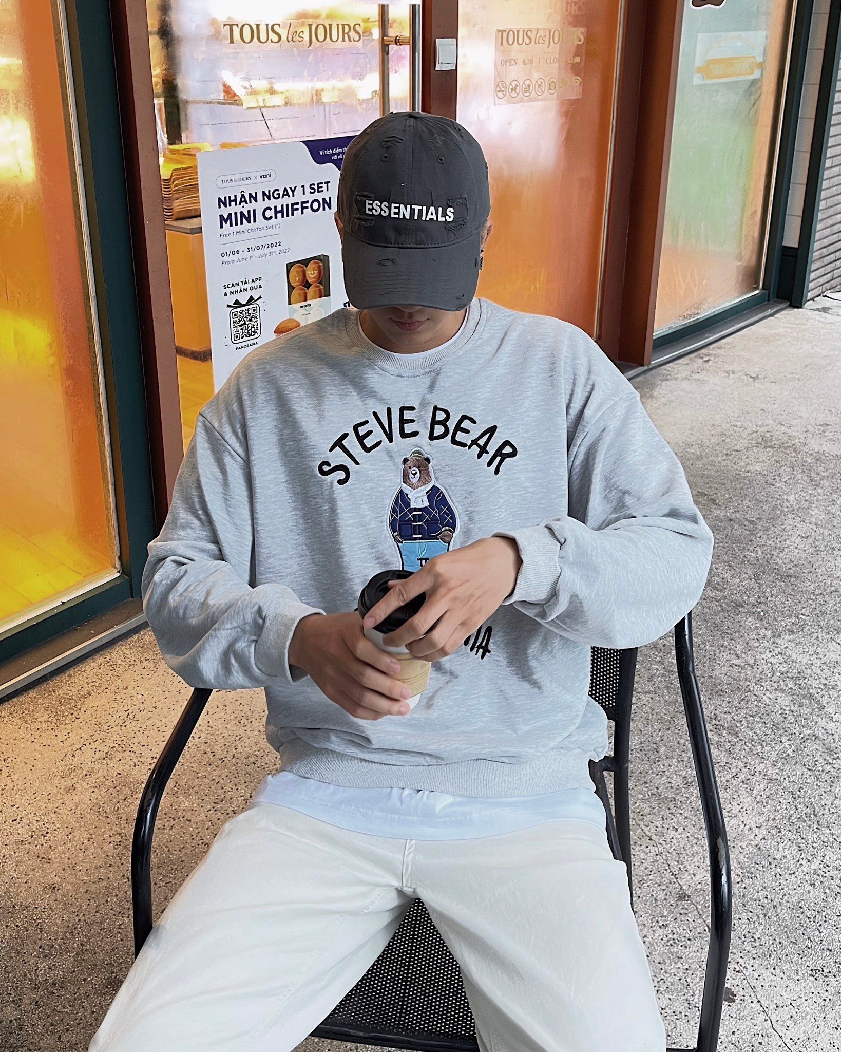 ÁO SWEATSHIRT 1801 XÁM