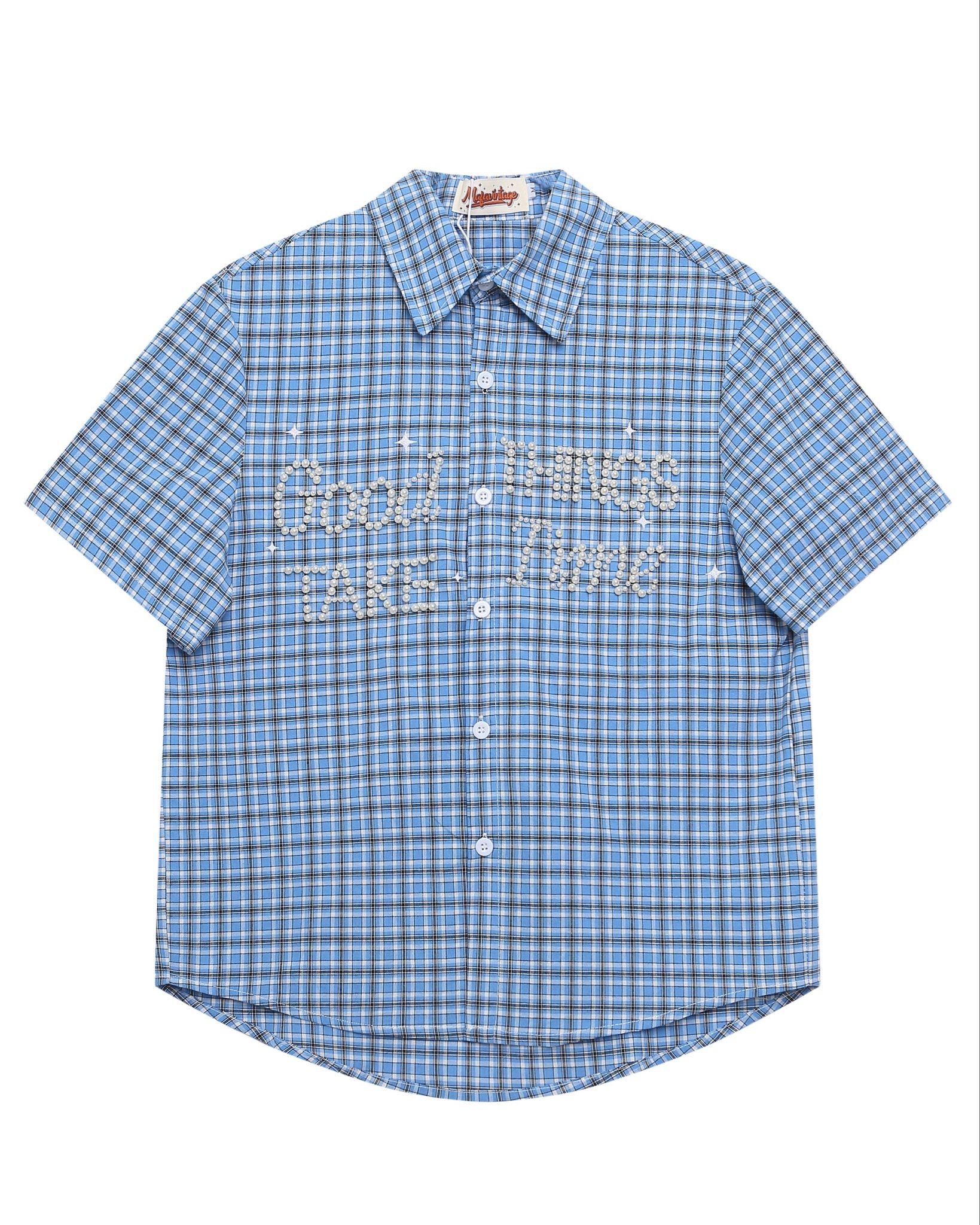 SHIRT 913 BLUE BOXY