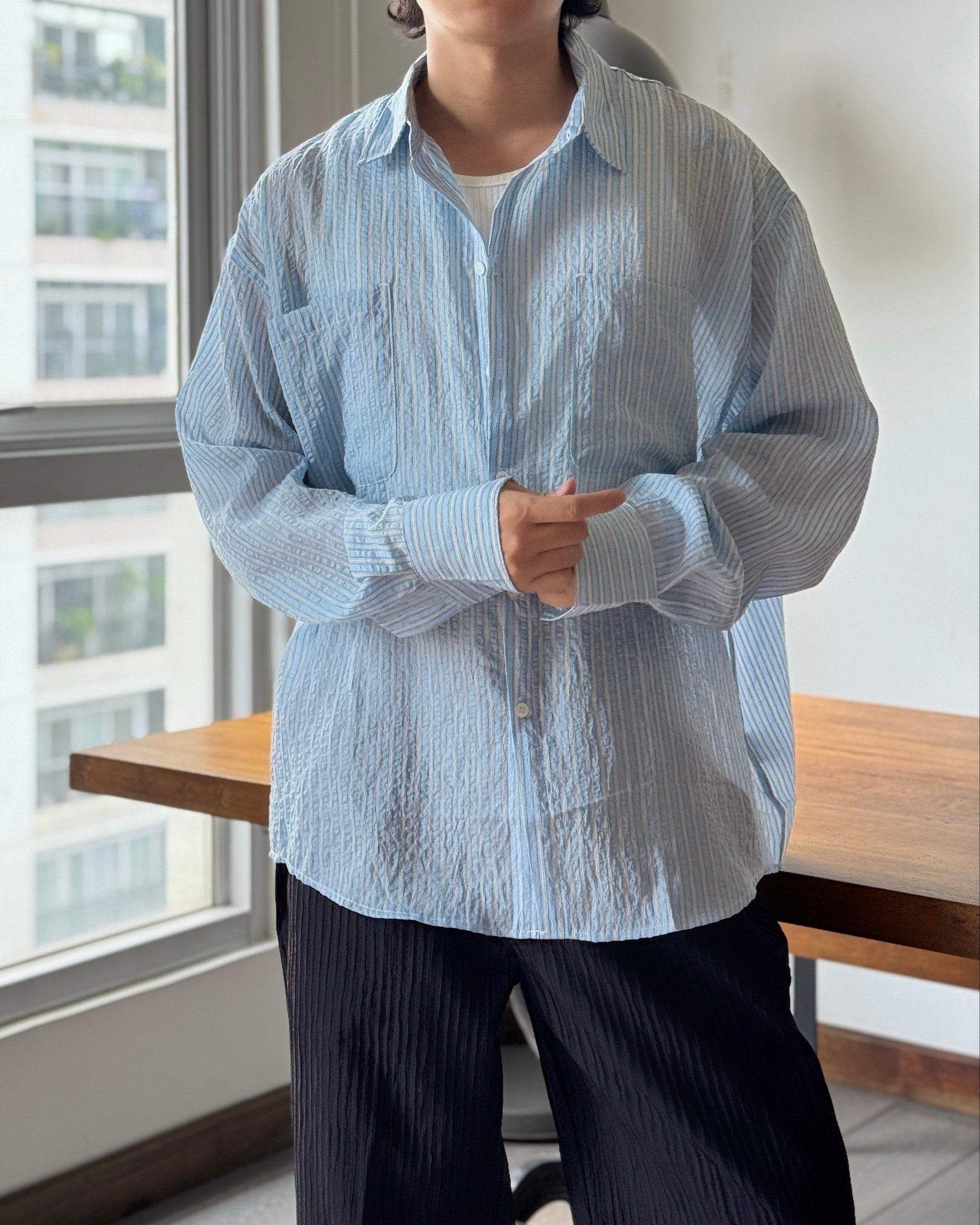 SHIRT 31079 BLUE