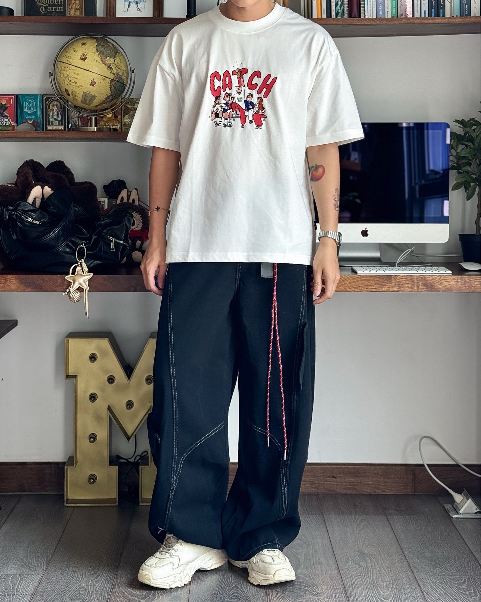 WIDE LEG JEAN 91973 BLACK