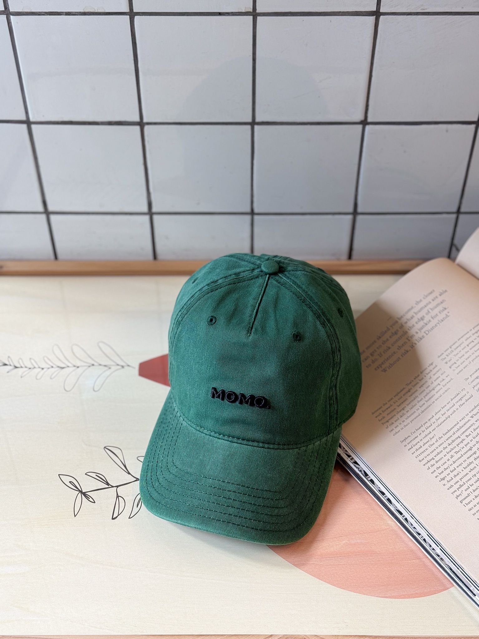 CAP MOMO DARK GREEN