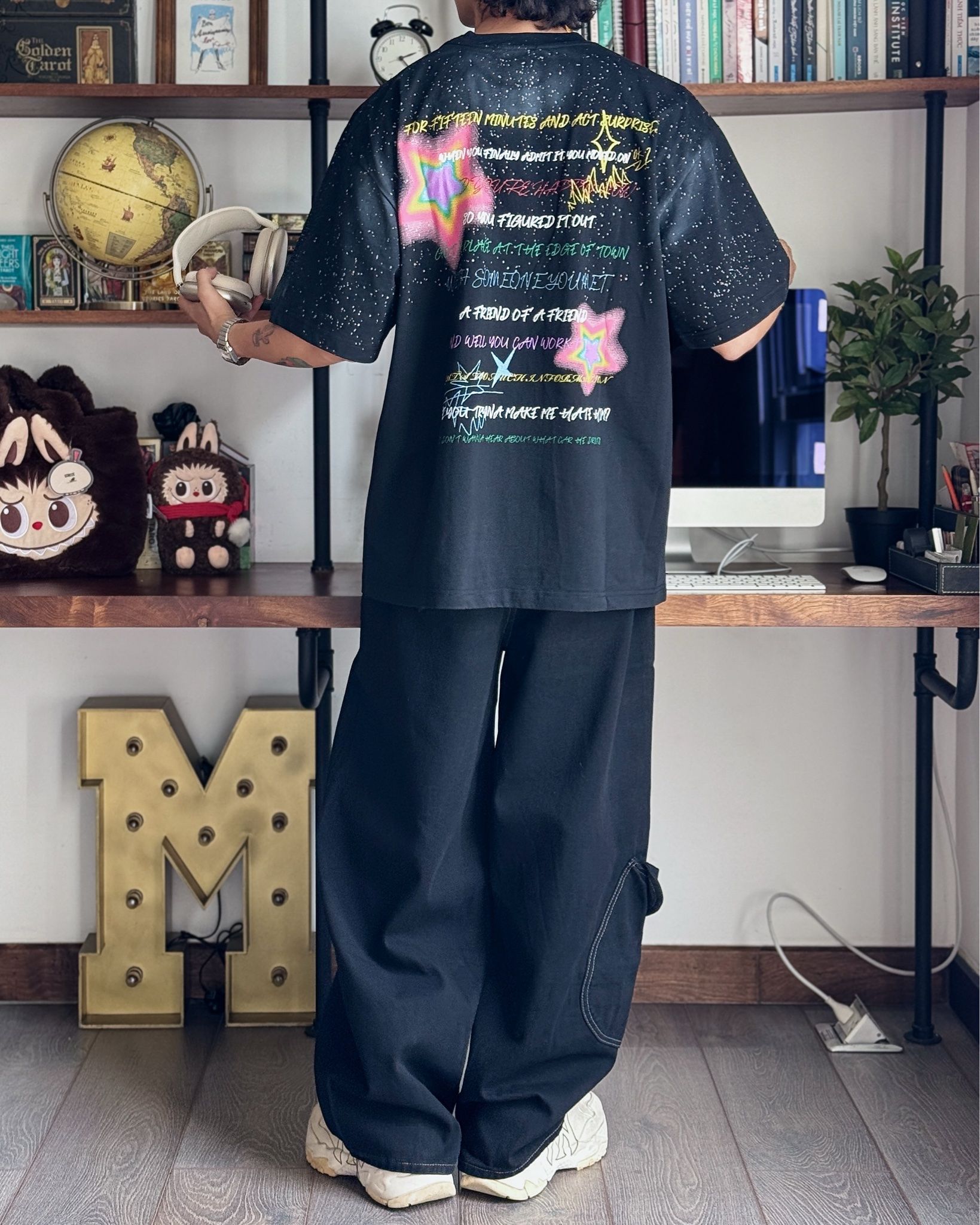WIDE LEG JEAN 91973 BLACK