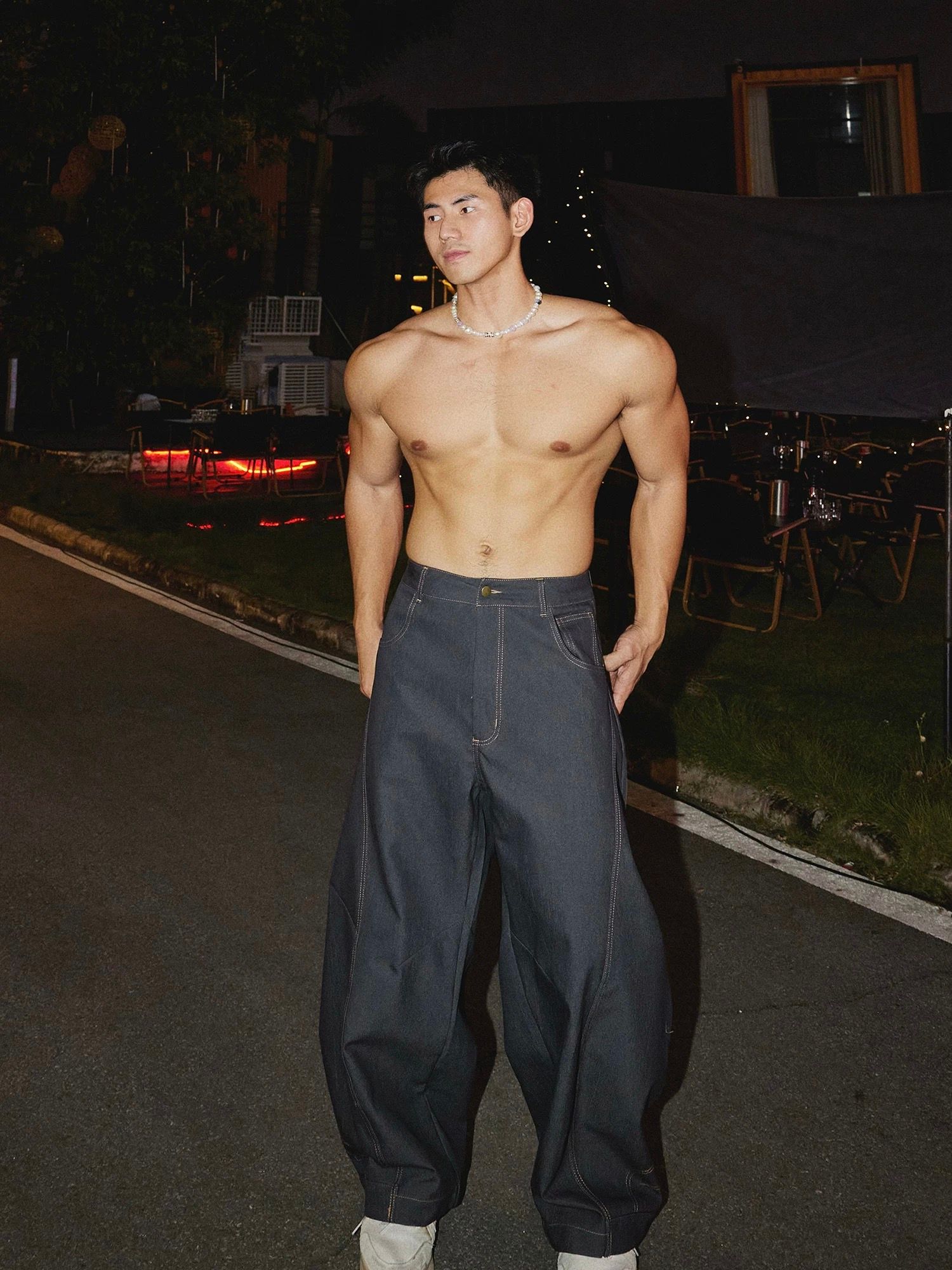 WIDE LEG PANT 22037 GREY