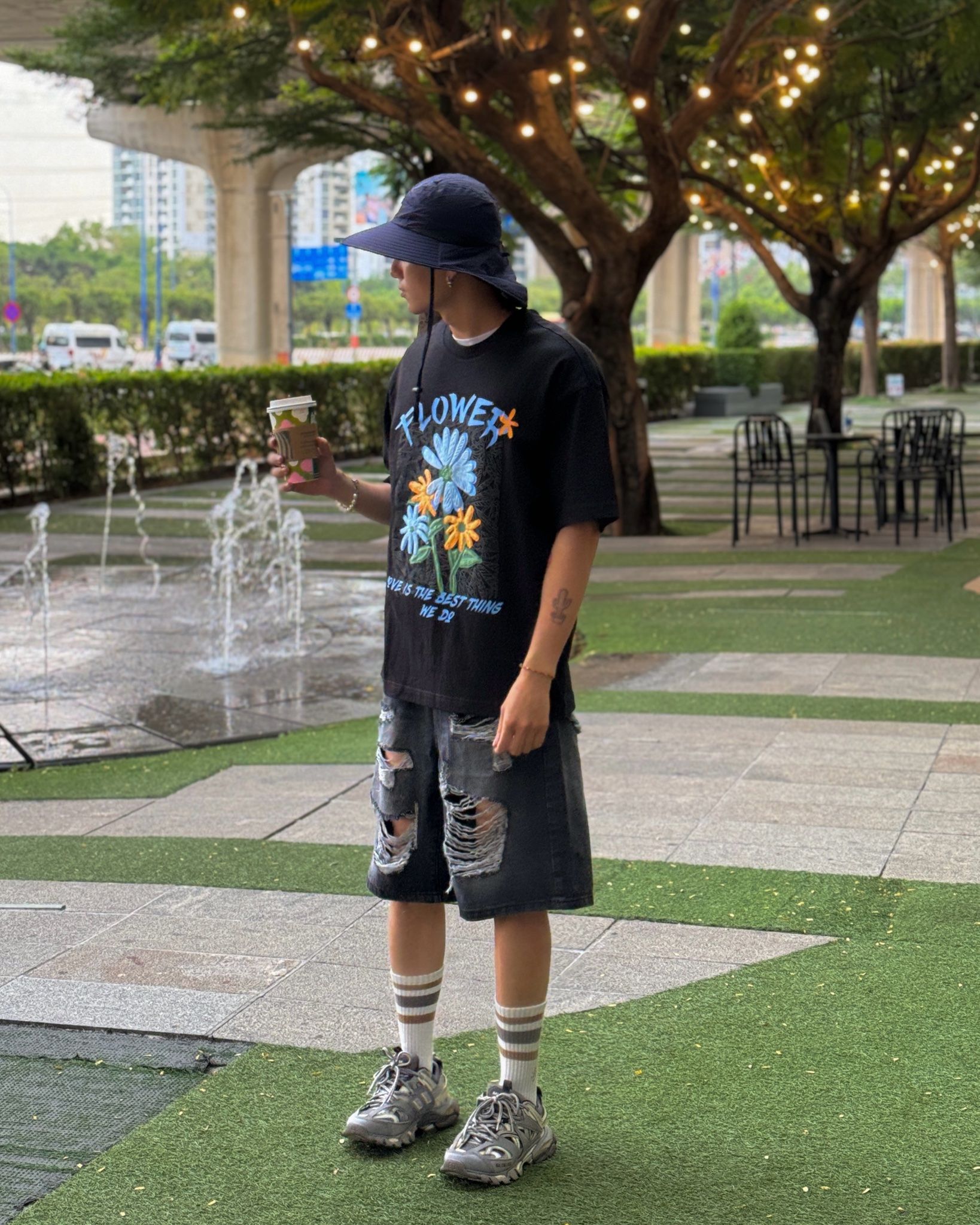 MŨ BUCKET OUTDOOR XANH DƯƠNG