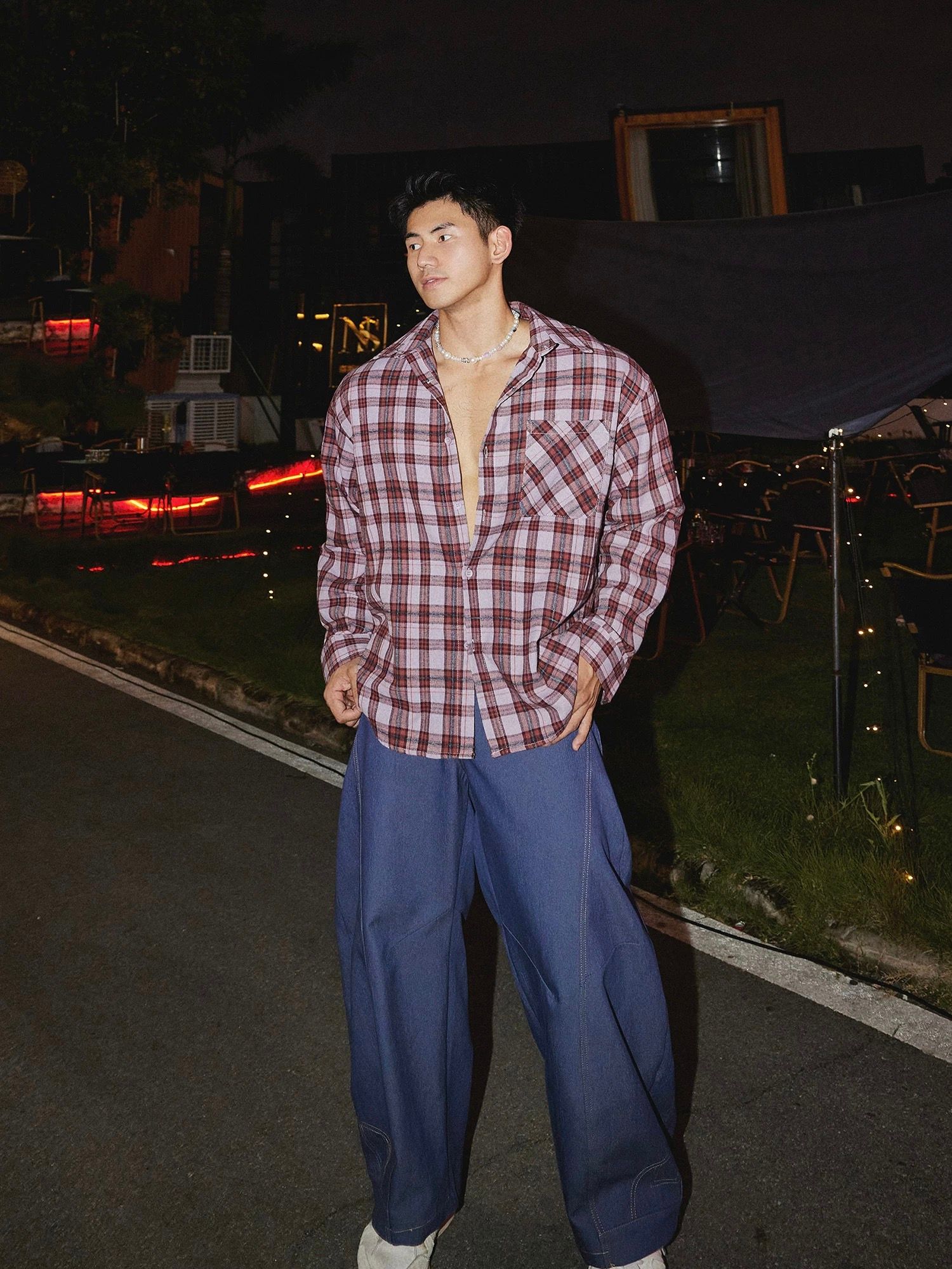 WIDE LEG PANT 22037 BLUE