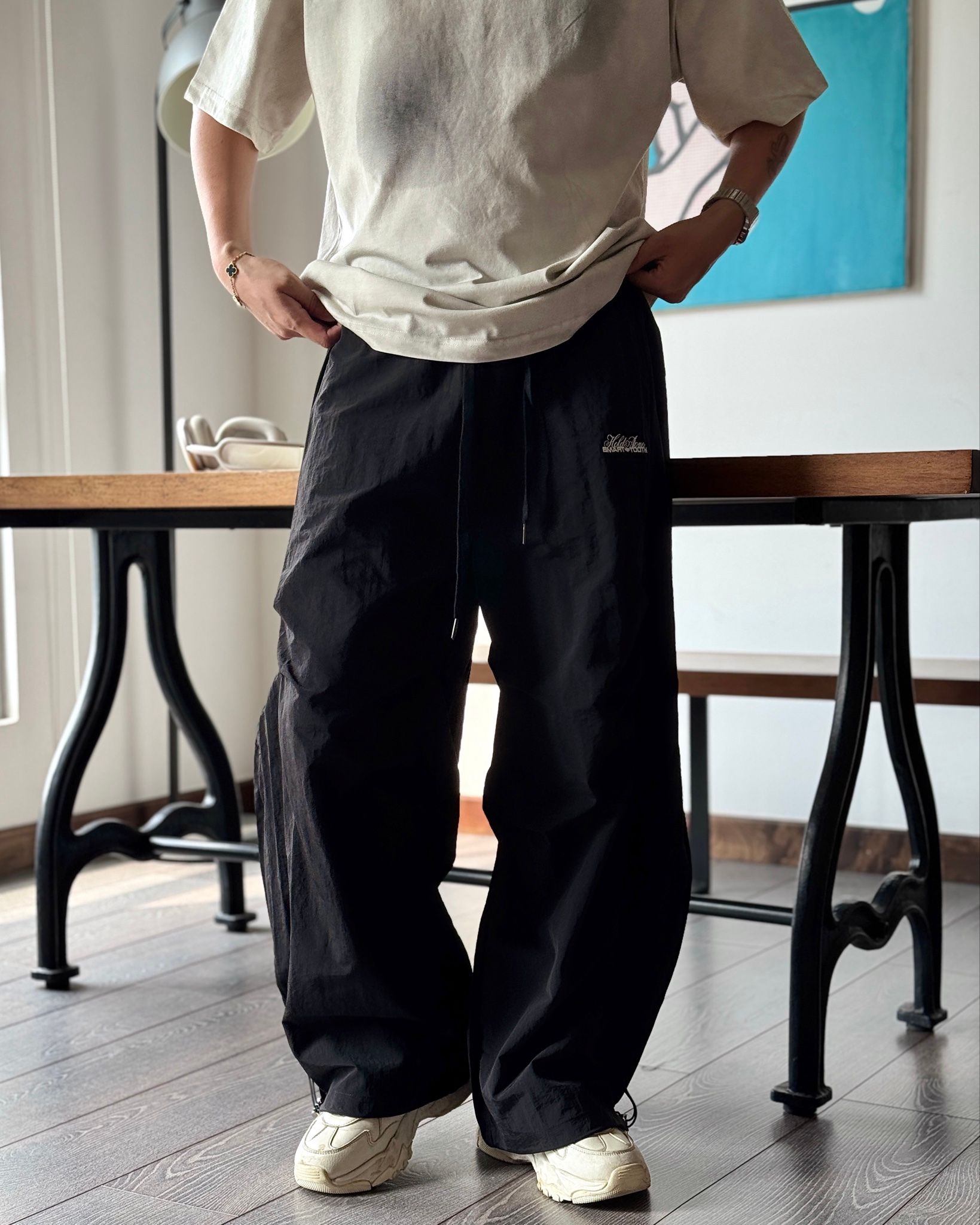 PARACHUTE PANT 018 BLACK