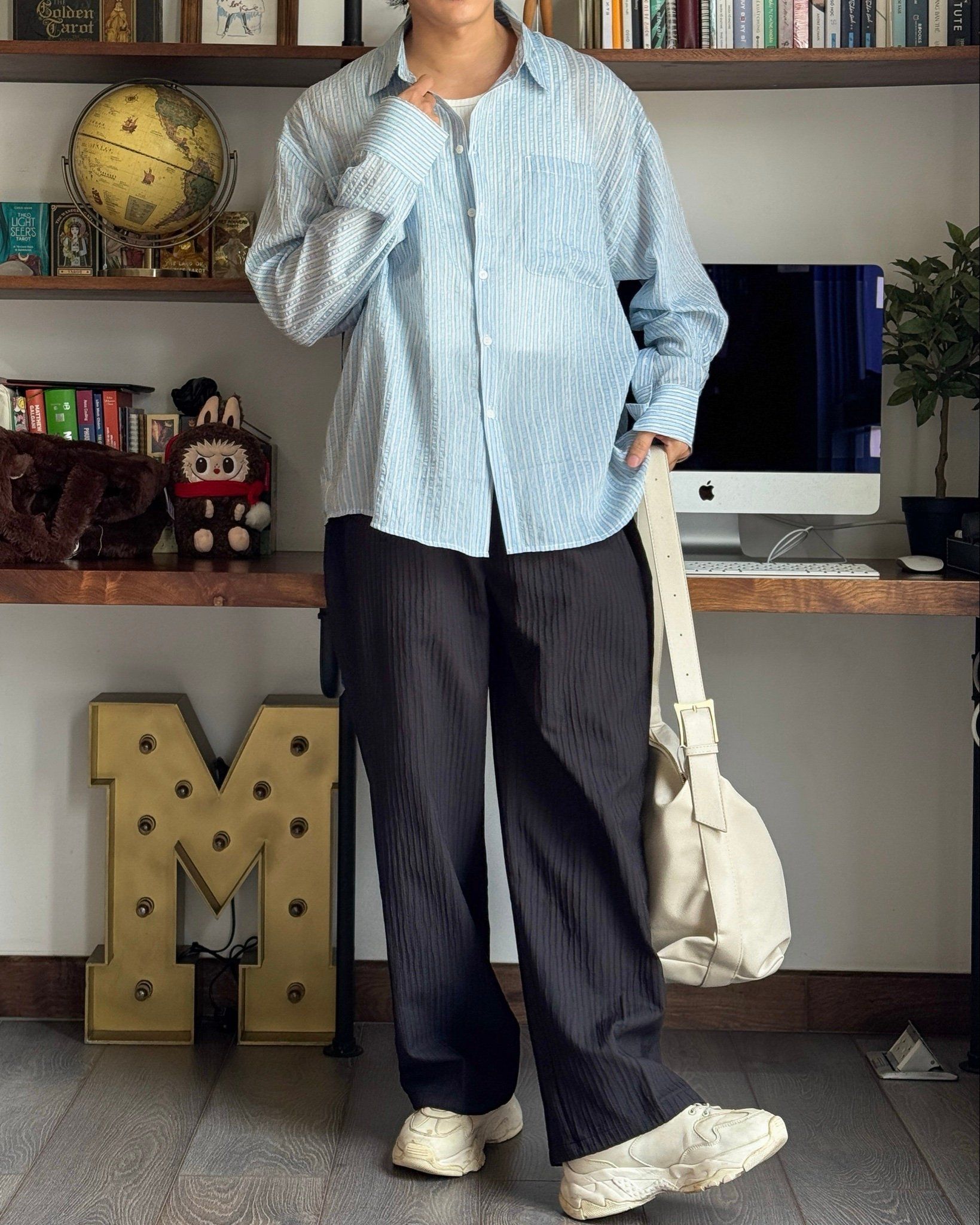 SHIRT 31079 BLUE