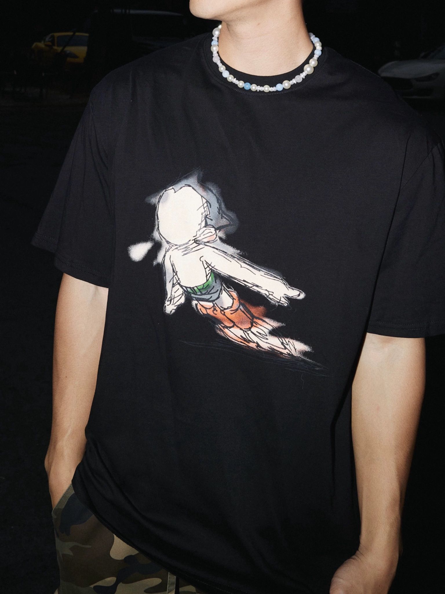 T-SHIRT 25027 ĐEN