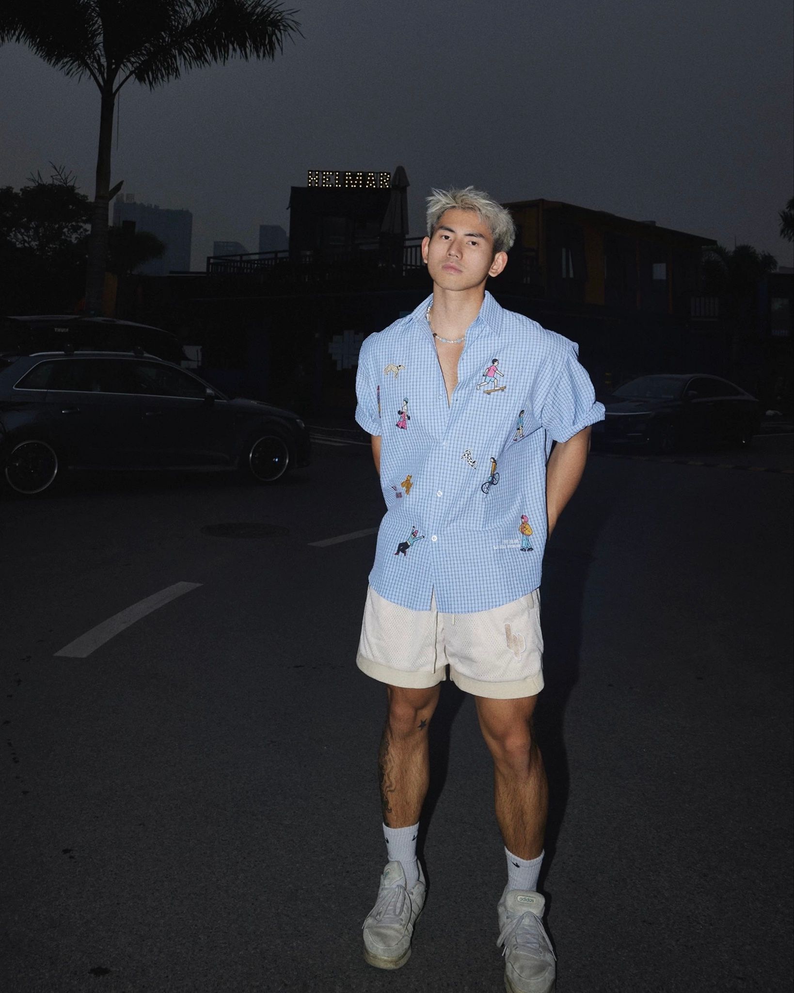 SHIRT 25084 BLUE