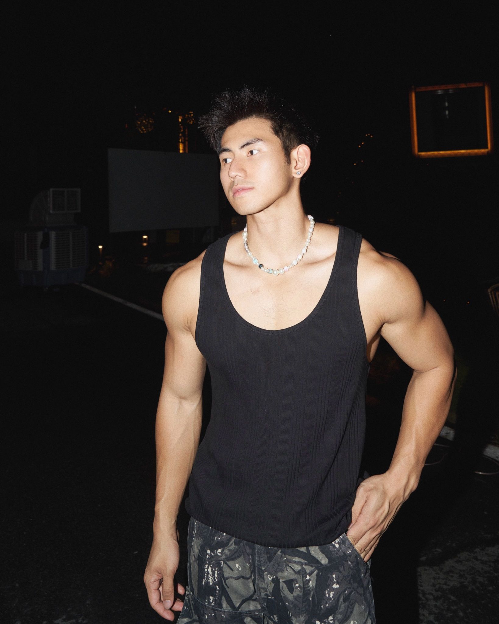 ÁO TANK TOP AT71 ĐEN