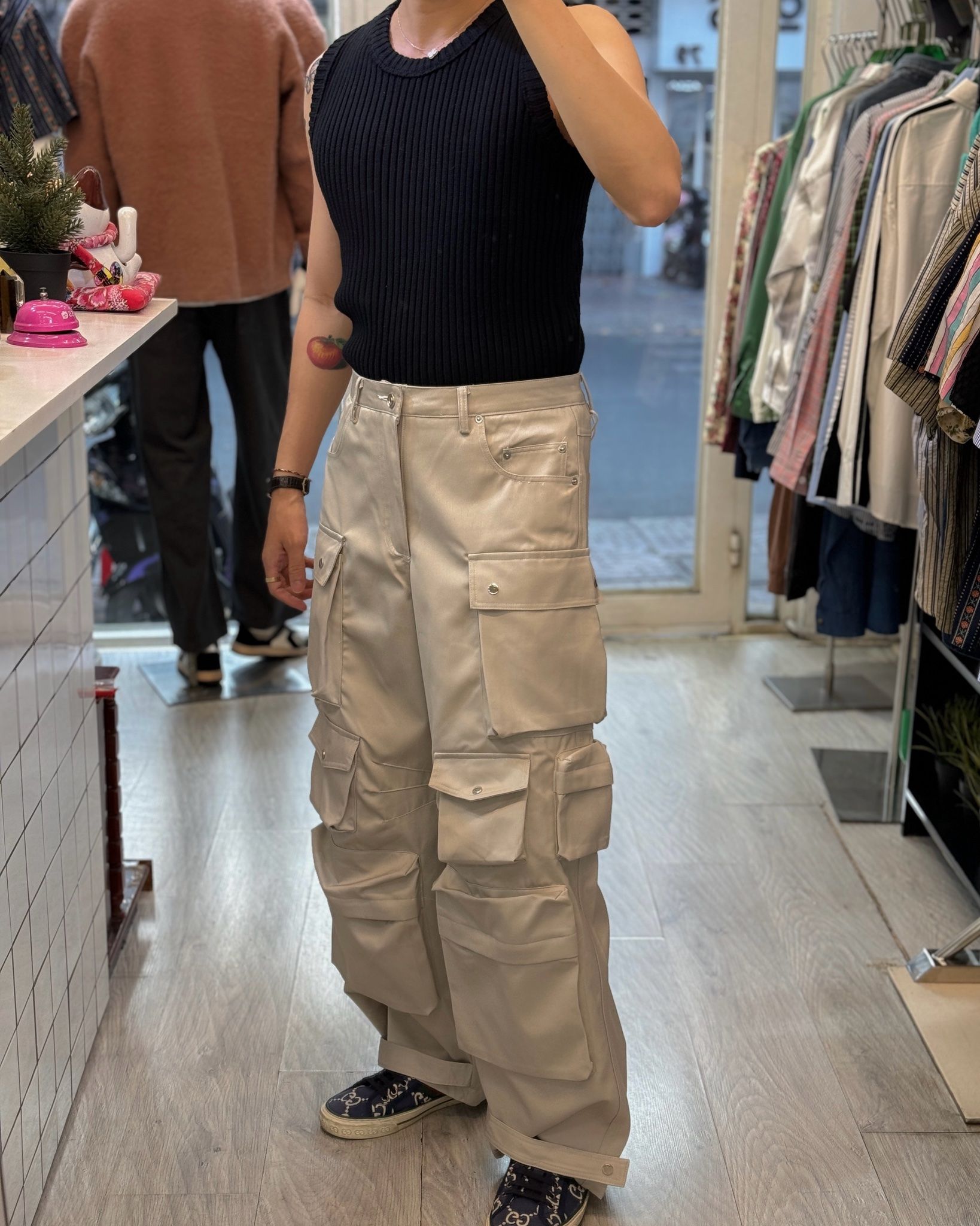 ÁO TANK TOP 8886 ĐEN