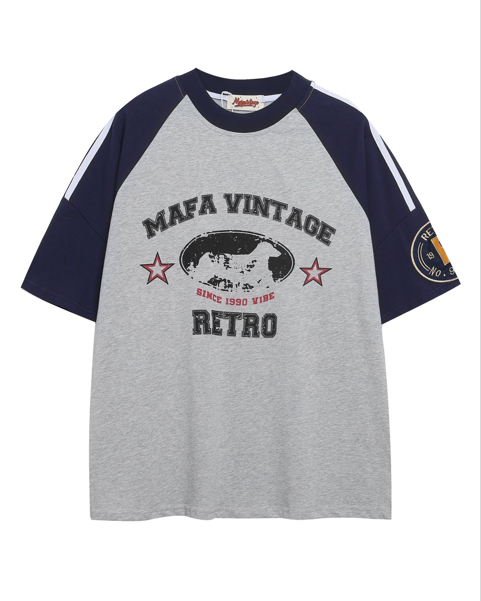 T-SHIRT 098 GREY DARK BLUE
