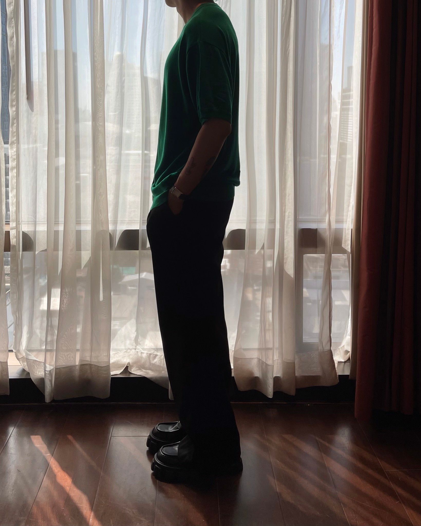 ÁO DỆT KIM 6303 XANH LÁ