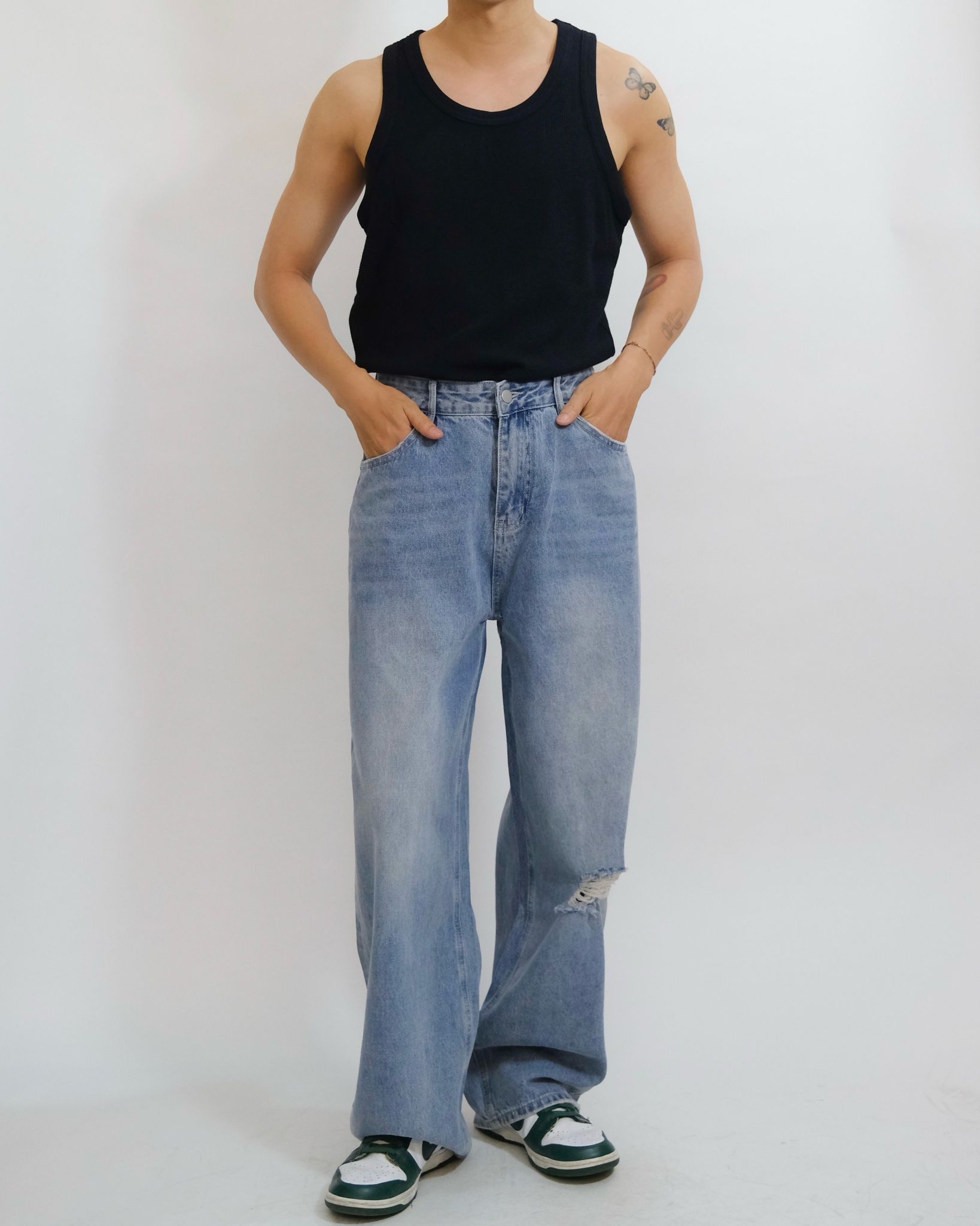 ÁO TANK TOP 6883 ĐEN