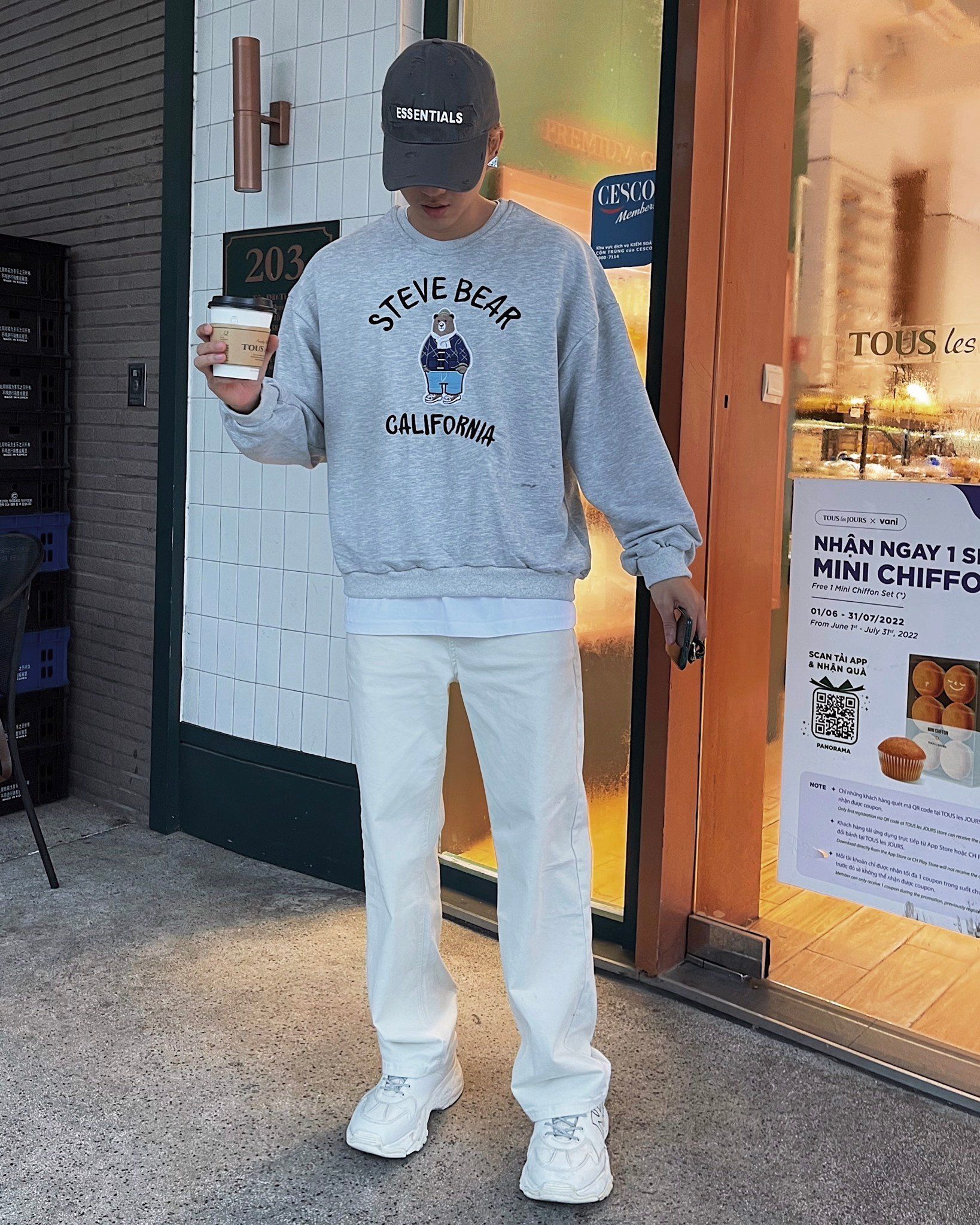 ÁO SWEATSHIRT 1801 XÁM