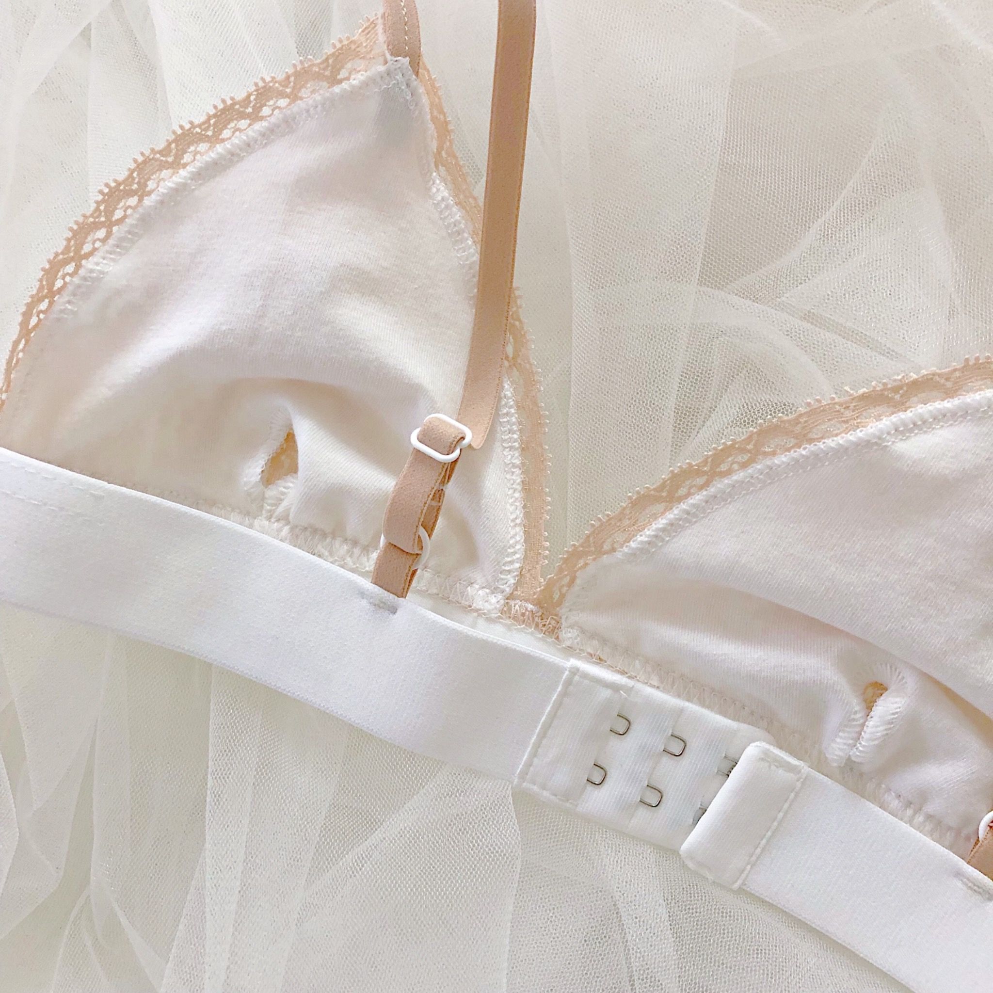Áo Họa Tiết Nude - Ren x Cotton ĐT
