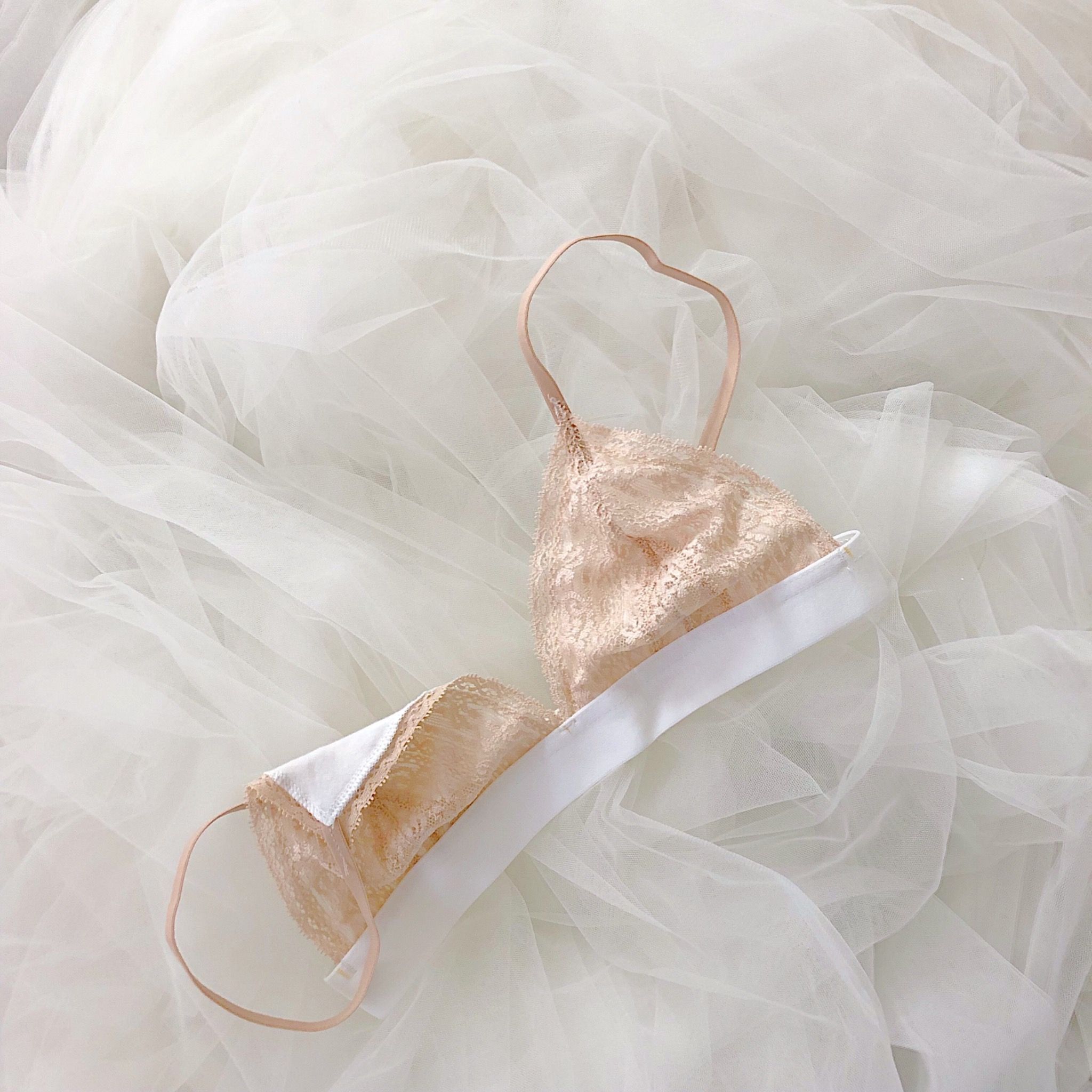 Áo Họa Tiết Nude - Ren x Cotton ĐT