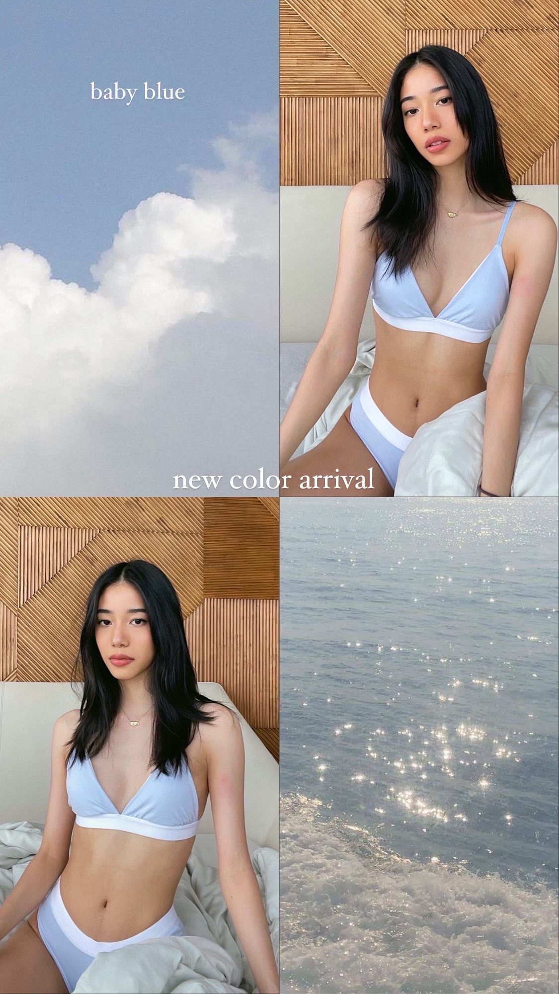 Áo KBG Móc Gài - Baby Blue