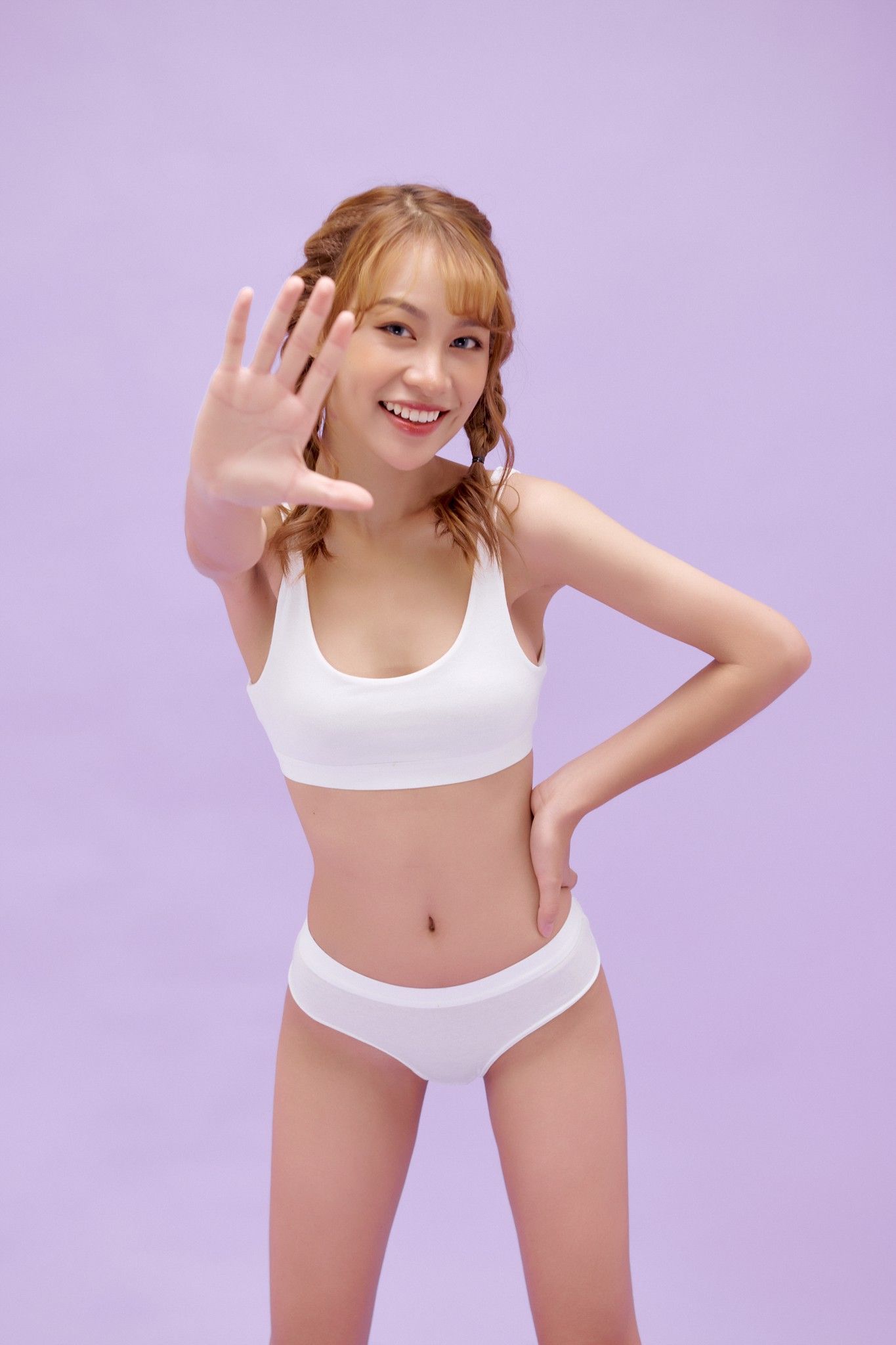 KBG - Áo Ba Lỗ Hai Lớp - Trắng