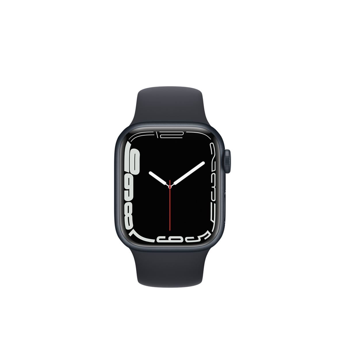  Apple Watch Series 7 GPS + Cellular, Midnight Aluminium Case with Midnight Sport Band - Regular 
