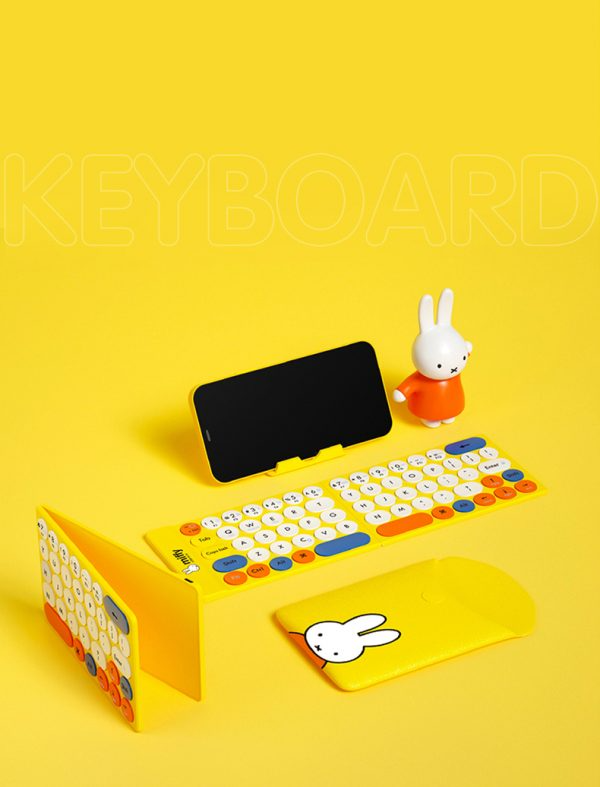 BÀN PHÍM GẬP KHÔNG DÂY MIPOW MIFFY MINI SLIM-FOLD MỎNG NHẤT THẾ GIỚI 3,5 MM CHỐNG NƯỚC KIÊM TÚI GIÁ ĐỠ