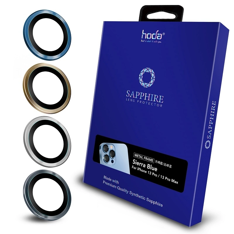 Miếng dán bảo vệ camera HODA Sapphire cho iPhone 13 Pro và 13 Pro Max