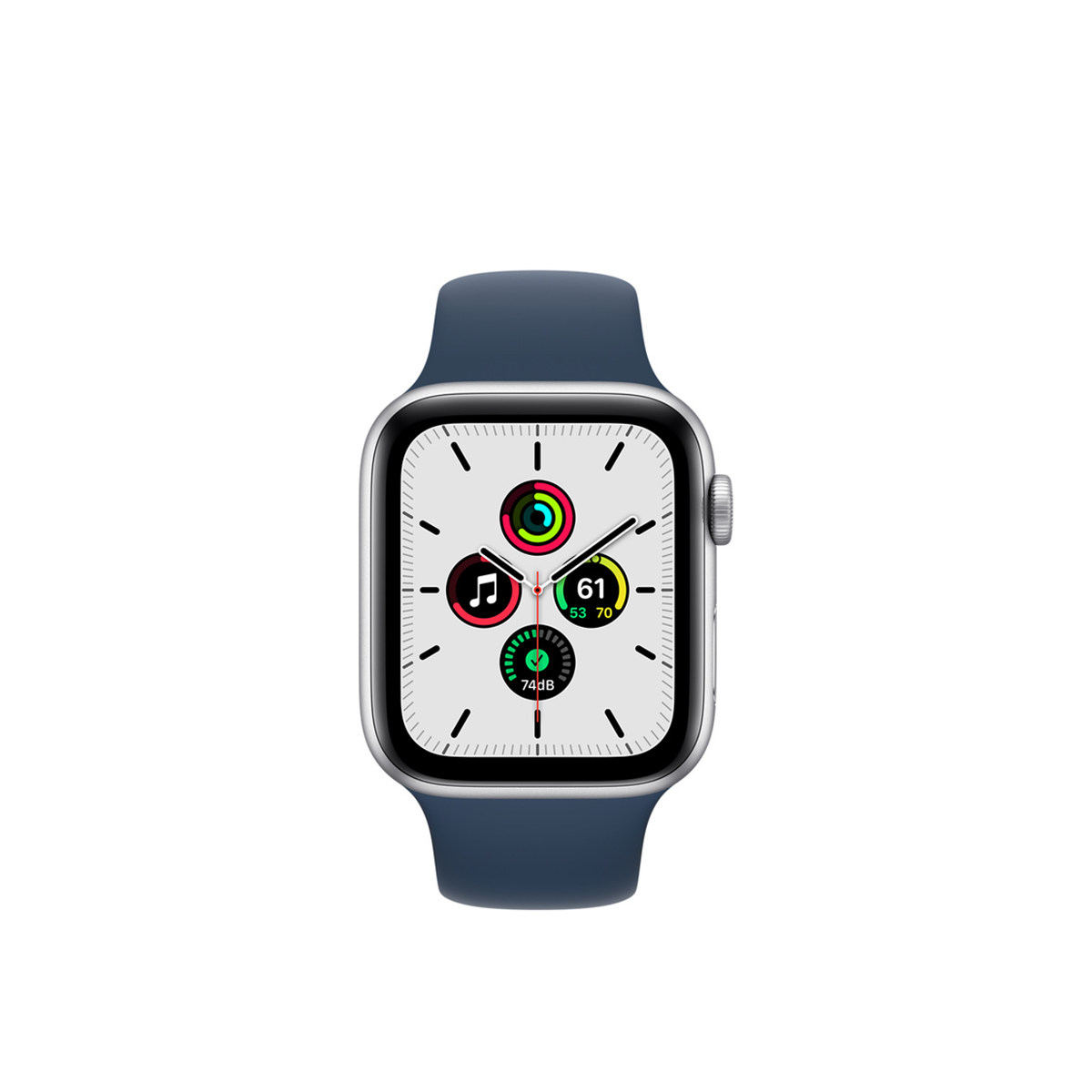 Apple Watch SE GPS Silver Aluminium Case with Abyss Blue Sport Band - Regular Chính Hãng VN/A
