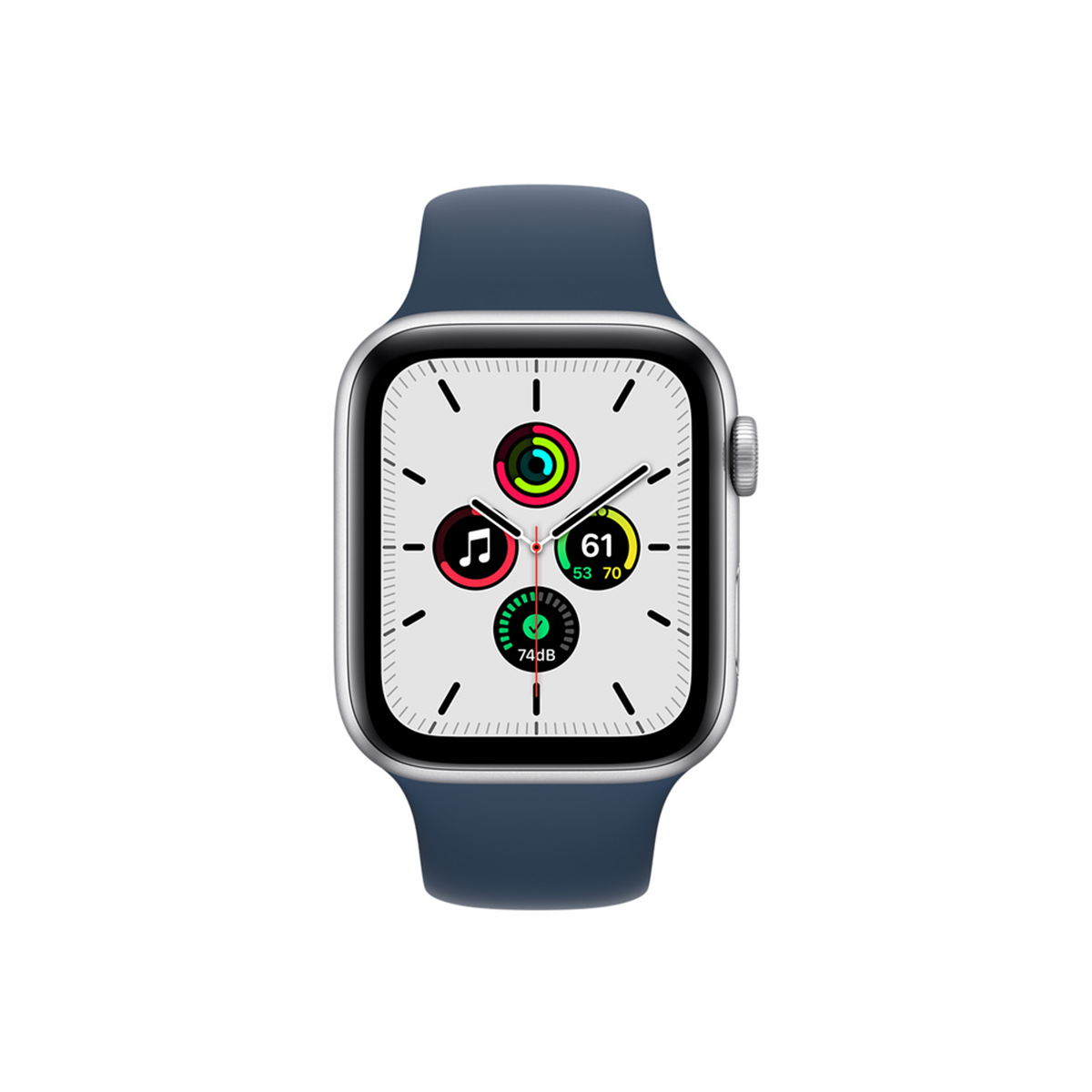 Apple Watch SE GPS Silver Aluminium Case with Abyss Blue Sport Band - Regular Chính Hãng VN/A