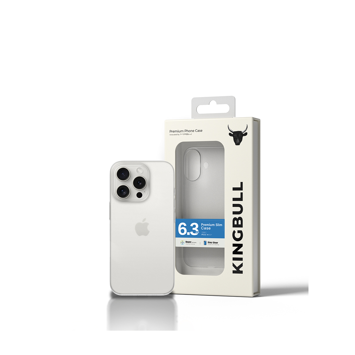 ỐP LƯNG IPHONE 16 PROMAX 6.9” PREMIUM SLIM CASE WHITE VÀ IPHONE 16 PRO 6.3”