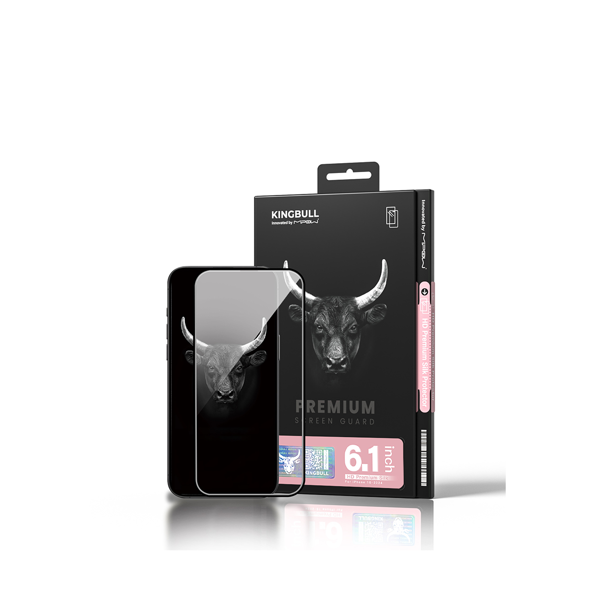 CƯỜNG LỰC MIPOW KINGBULL IPHONE 16 HD PREMIUM SILK – BJ601-BK