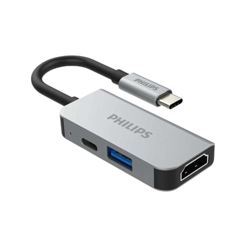  Hub Philips 3 in 1 USB C to HDMI+USB+PD 