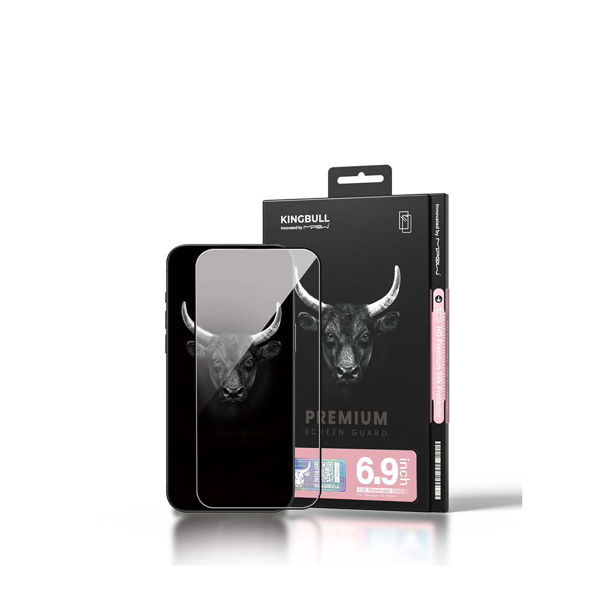 CƯỜNG LỰC MIPOW KINGBULL IPHONE 16 PROMAX HD PREMIUM SILK – BJ604-BK