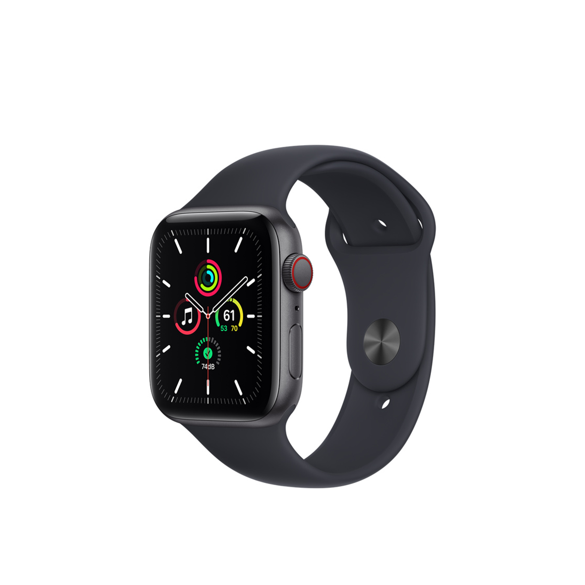 Apple Watch SE GPS + Cellular Space Grey Aluminium Case with Midnight Sport Band - Regular Chính Hãng VN/A