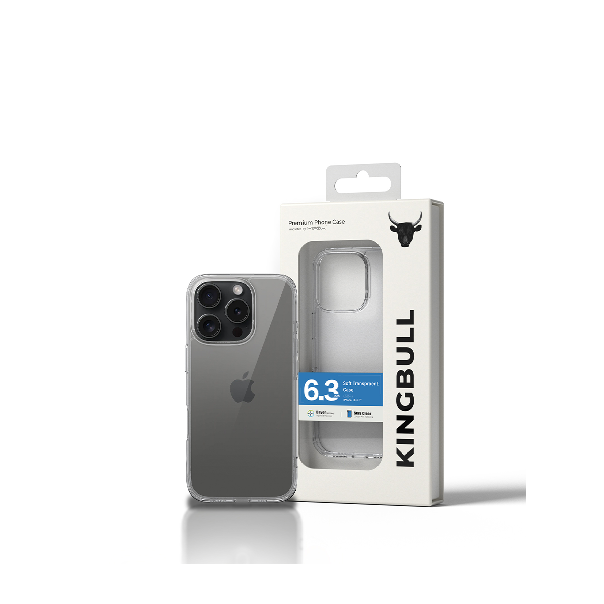 ỐP LƯNG TRONG SUỐT IPHONE 16 PROMAX 6.9” VÀ IPHONE 16 PRO MIPOW SOFT TRANSPARENT CASE