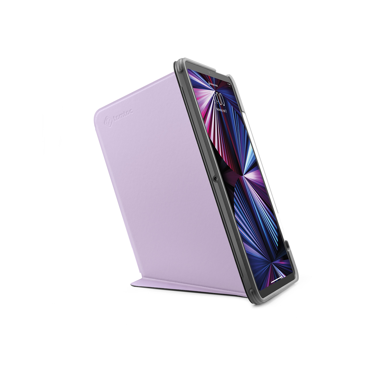 BAO DA TOMTOC HỖ TRỢ SẠC KHÔNG DÂY APPLE PENCIL FOR IPAD PRO 11-INCH M1 2021 VIOLET B02-007V01