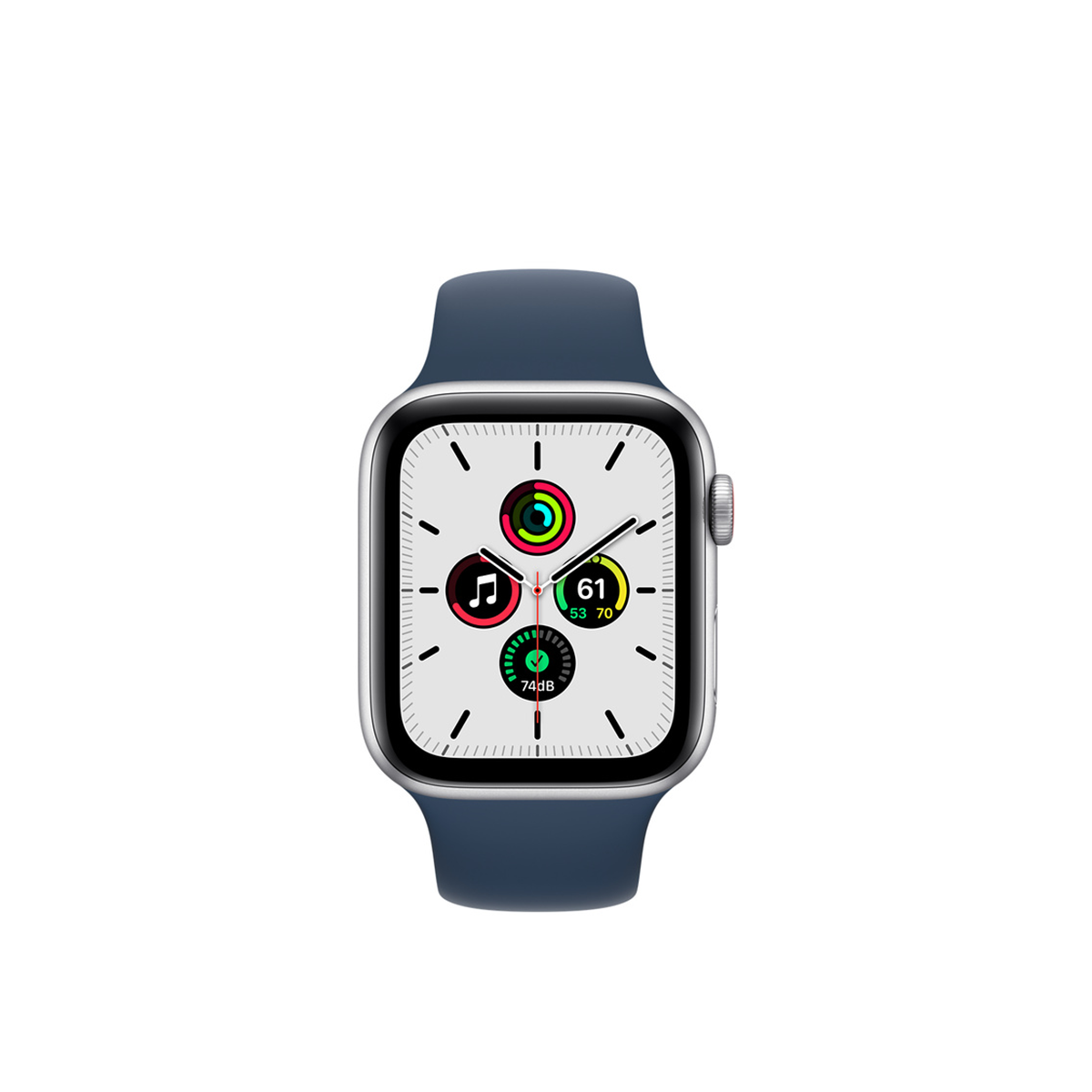 Apple Watch SE GPS + Cellular  Silver Aluminium Case with Abyss Blue Sport Band - Regular Chính Hãng VN/A 
