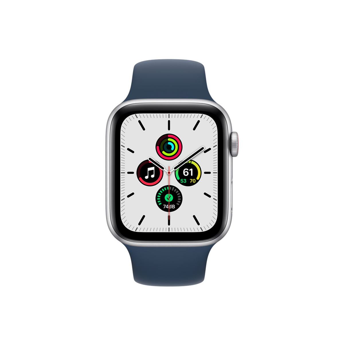 Apple Watch SE GPS + Cellular Silver Aluminium Case with Abyss Blue Sport Band - Regular Chính Hãng VN/A