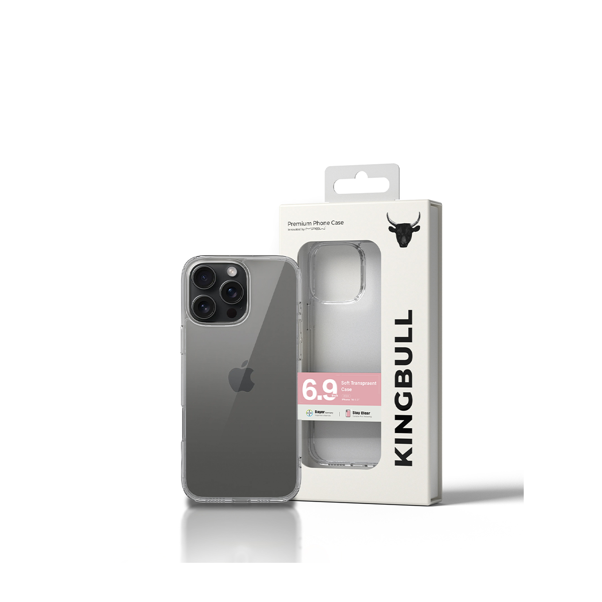 ỐP LƯNG TRONG SUỐT IPHONE 16 PROMAX 6.9” VÀ IPHONE 16 PRO MIPOW SOFT TRANSPARENT CASE