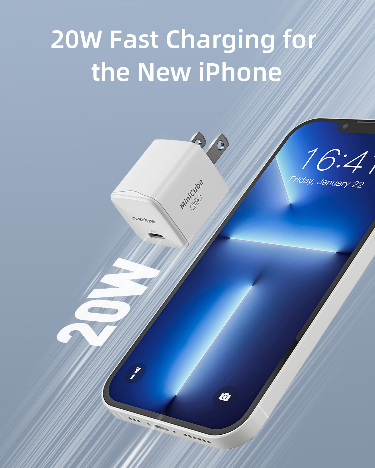SẠC NHANH IPHONE 14 I 13 I 12 SIÊU NHỎ 20W INNOSTYLE ULTRA MINICUBE