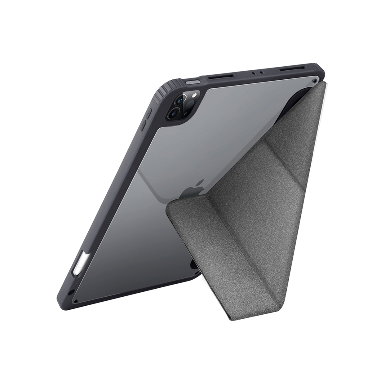 Ốp UNIQ Moven Antimicrobial Charcoal Grey dành New iPad Pro 12.9 (2019-2021)