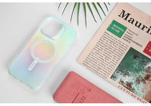Ốp lưng bảo vệ ZAGG Matte Iridescent Snap hỗ trợ sạc Magsafe cho iPhone 14 Pro Max