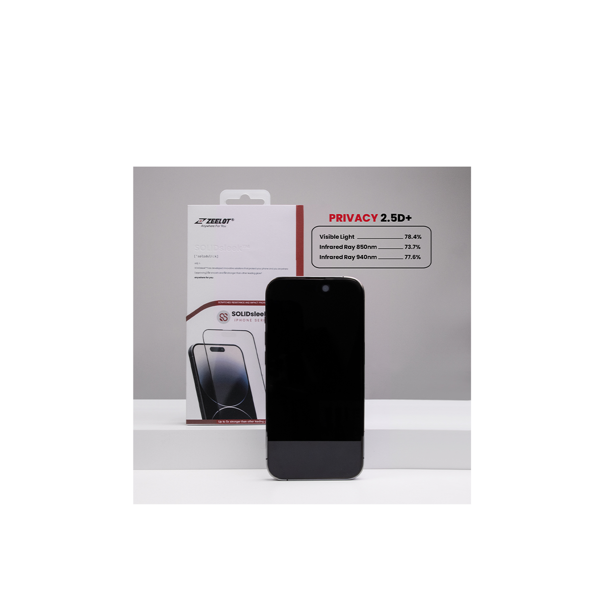 Cường Lực Trong Suốt Cho iPhone 15 Series SOLIDsleek ZEELOT