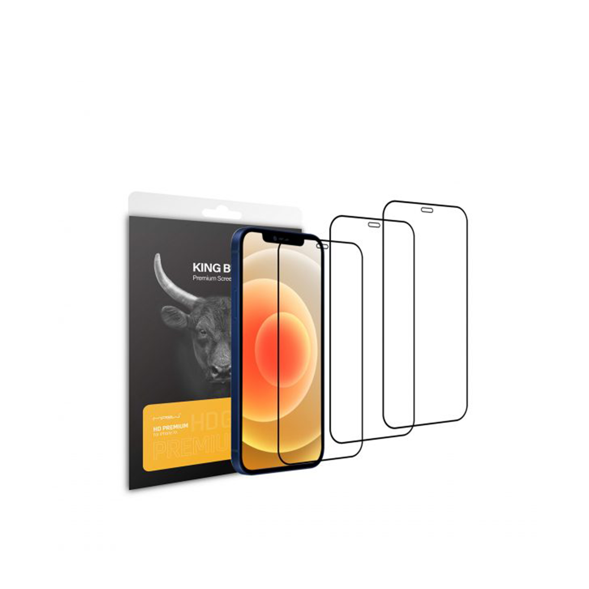 MIẾNG DÁN CƯỜNG LỰC CHỐNG NHÌN TRỘM MIPOW KINGBULL PREMIUM HD (2.7D) IPHONE 14 PLUS/13 PROMAX BJ313