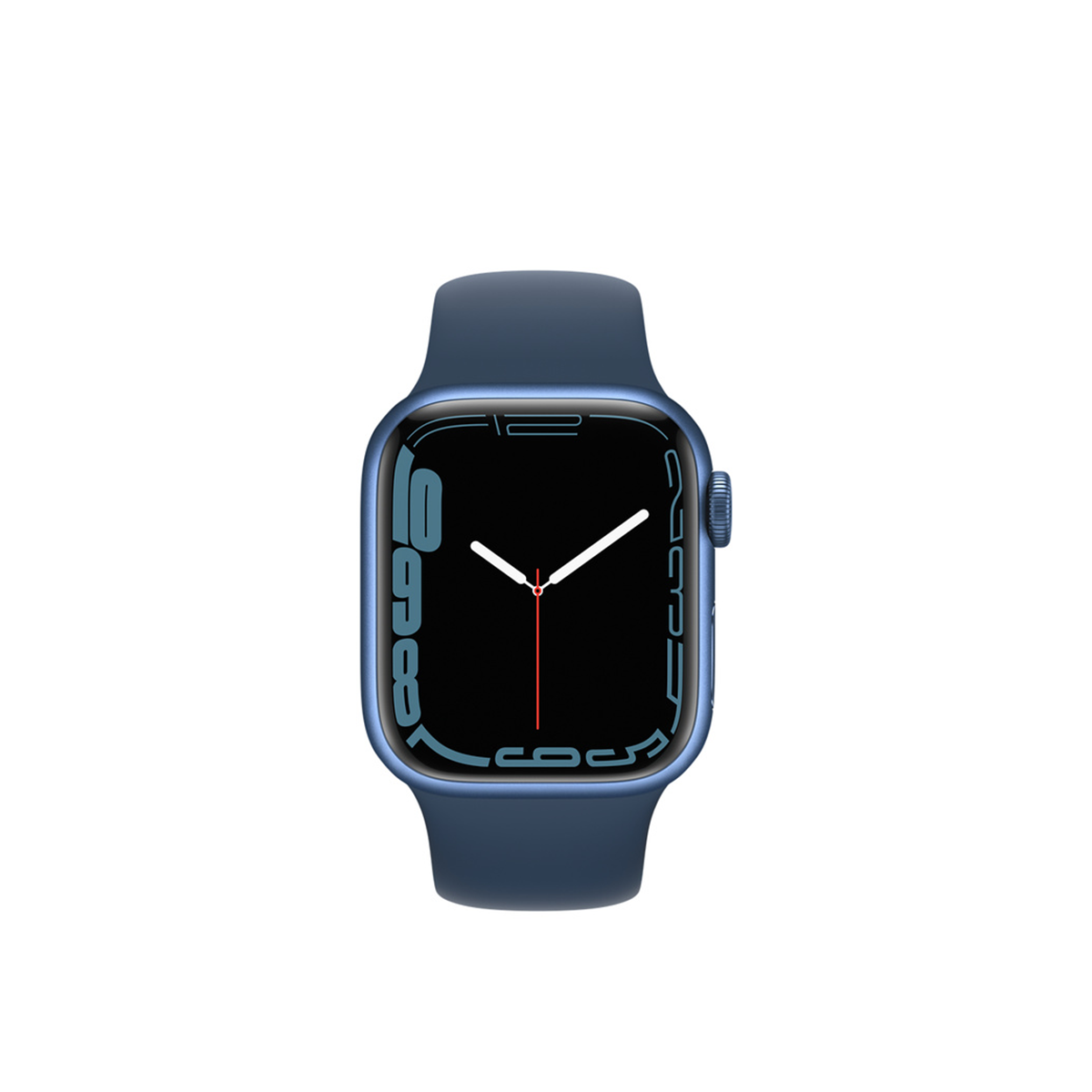  Apple Watch Series 7 GPS + Cellular, Blue Aluminium Case with Abyss Blue Sport Band - Regular 