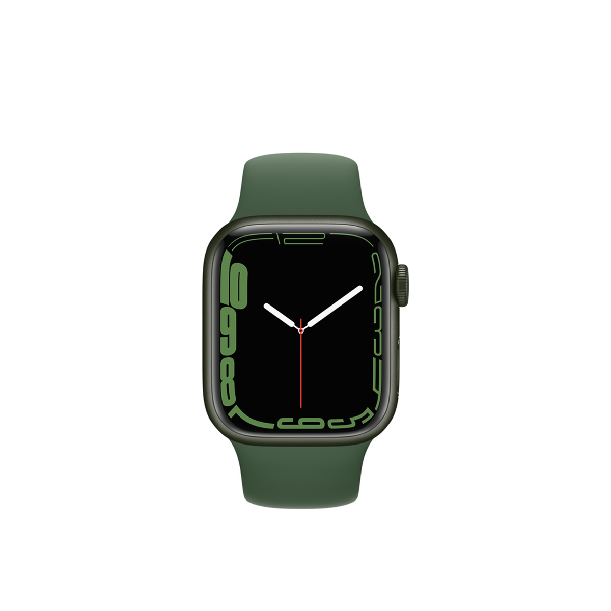  Apple Watch Series 7 GPS + Cellular, Green Aluminium Case with Clover Sport Band - Regular 