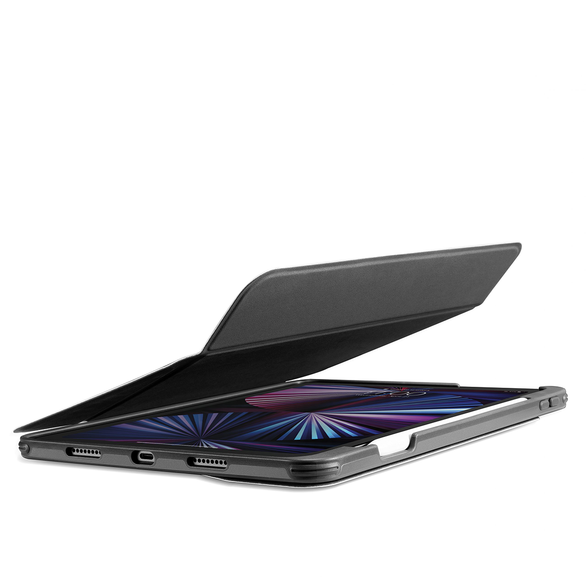 BAO DA TOMTOC HỖ TRỢ SẠC KHÔNG DÂY APPLE PENCIL FOR IPAD PRO 12.9-INCH M1 2021 ĐEN B02-008D
