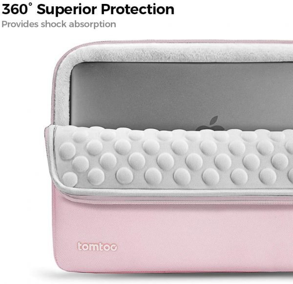  TÚI CHỐNG SỐC TOMTOC (USA) 360* PROTECTIVE MACBOOK PRO 14″ PINK 