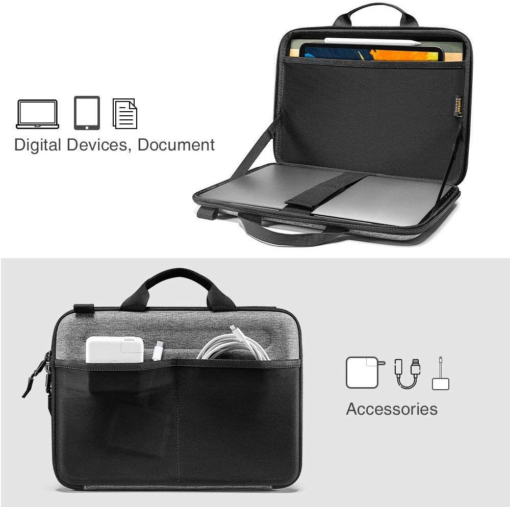 Túi Đeo Chéo Chống Va Đập Tomtoc (USA) Eva For Macbook Pro 13″/Macbook Air 13″2018/19