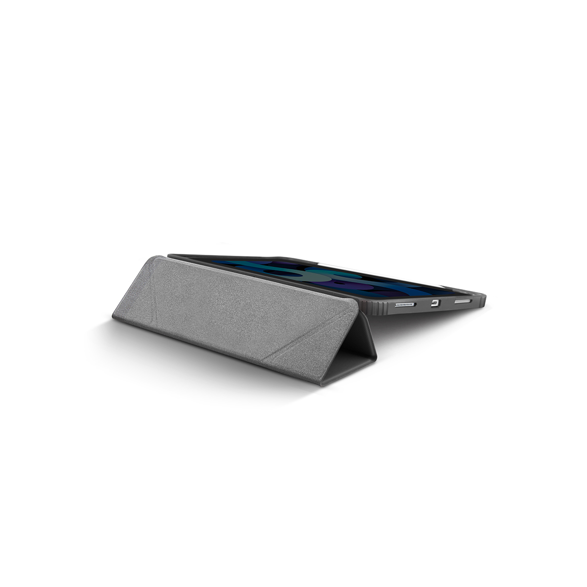 Ốp UNIQ Moven Antimicrobial Charcoal Grey dành New iPad Pro 12.9 (2019-2021)