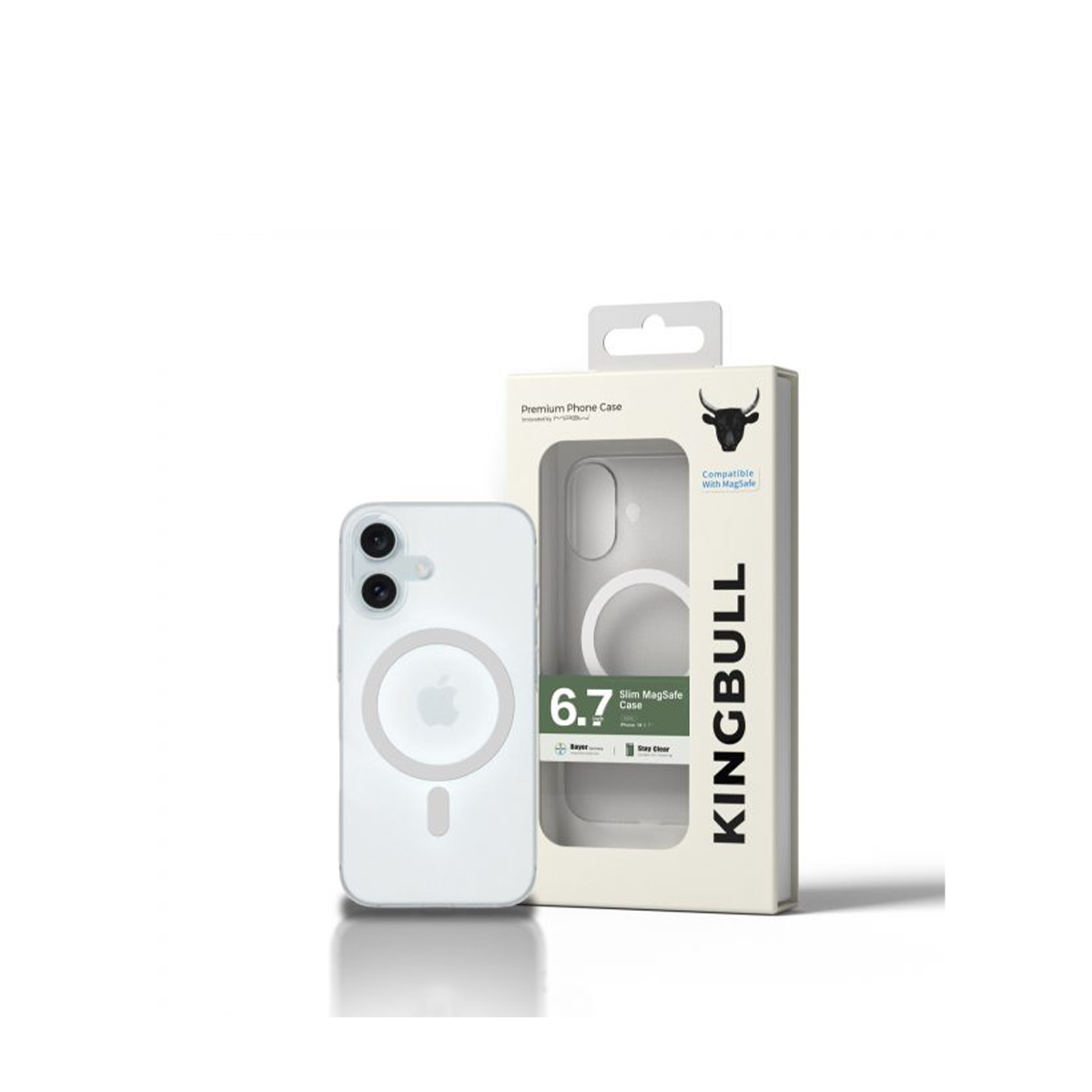 ỐP LƯNG MAGSAFE IPHONE 16 6.1” PREMIUM SLIM CASE BLACK/WHITE